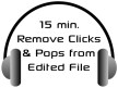 remove clicks from edited